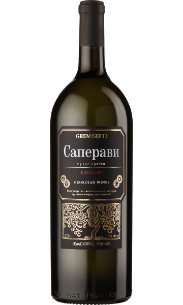Вино ординарное сортовое "Саперави" кр. сух. 10,5-12% 1,5л серия Gremiseuli