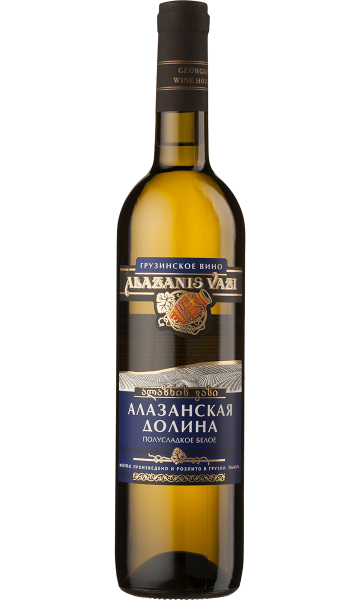 Вино столовое "Алазанская Долина" бел. п/сл 10,5-12% 0,7л серия Alazanis Vazi